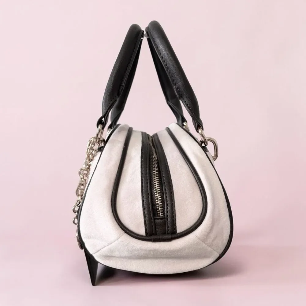 Juicy Couture Pale Pink Brown Classic Scottie Dog Satchel Handbag
